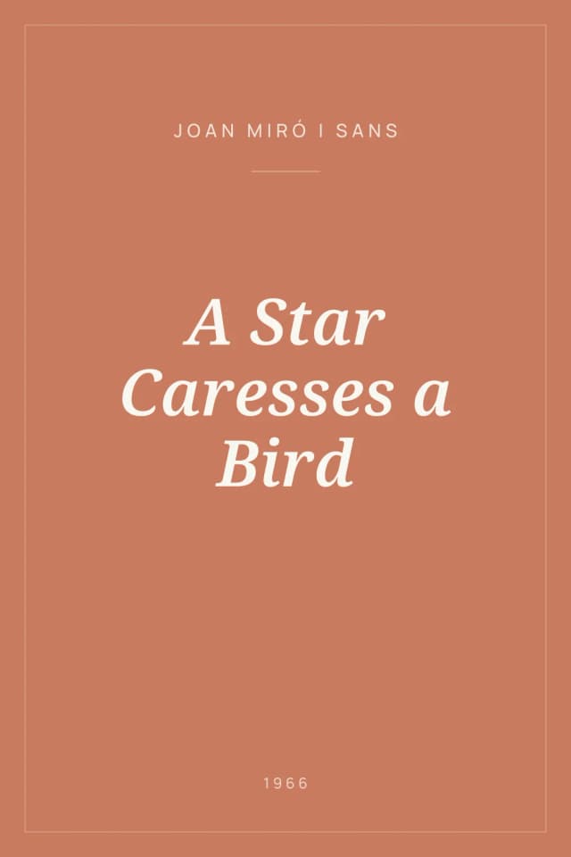 Portada de A Star Caresses a Bird