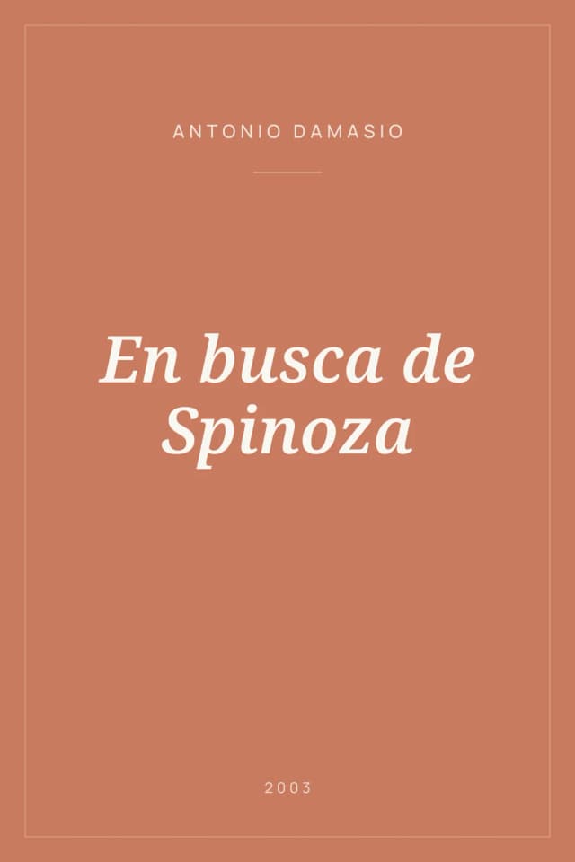 Portada de En busca de Spinoza