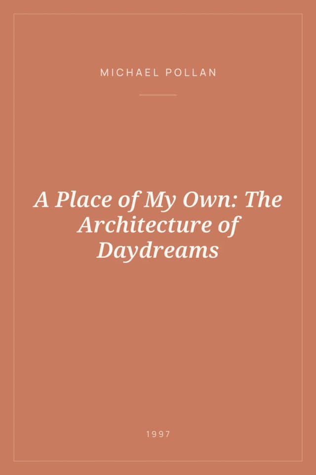 Portada de A Place of My Own: The Architecture of Daydreams