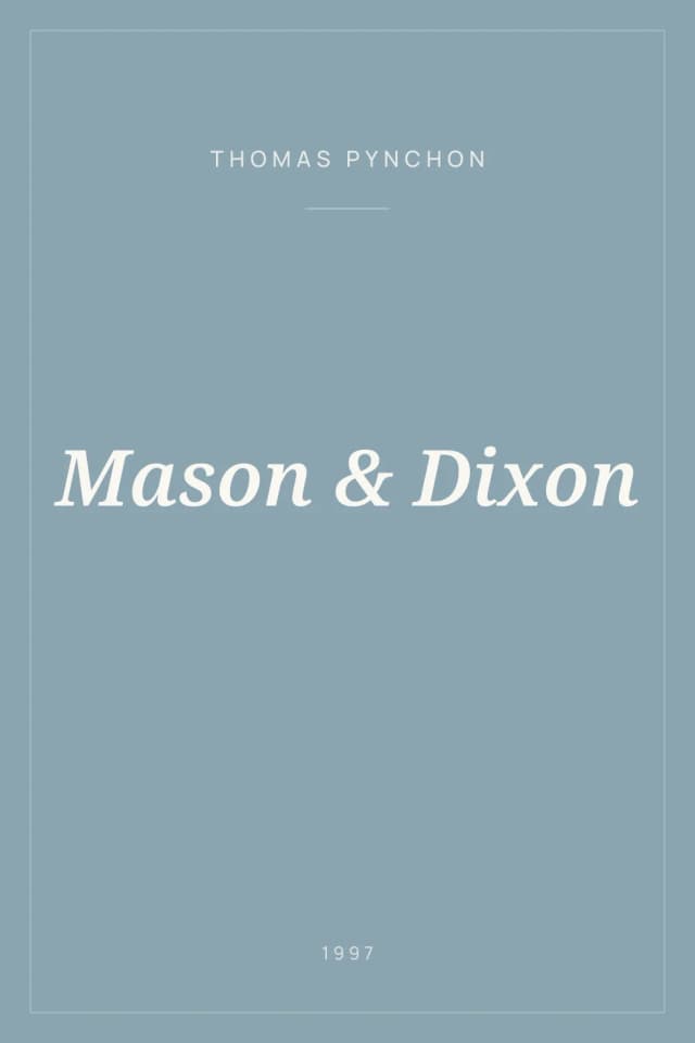 Portada de Mason & Dixon
