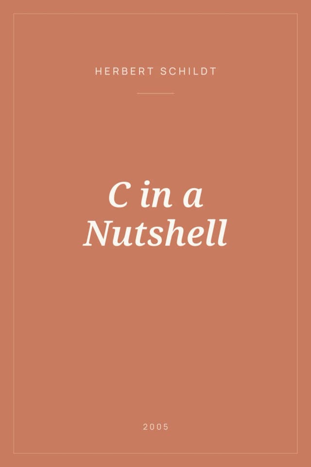 Portada de C in a Nutshell