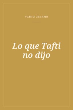 Portada de Lo que Tafti no dijo
