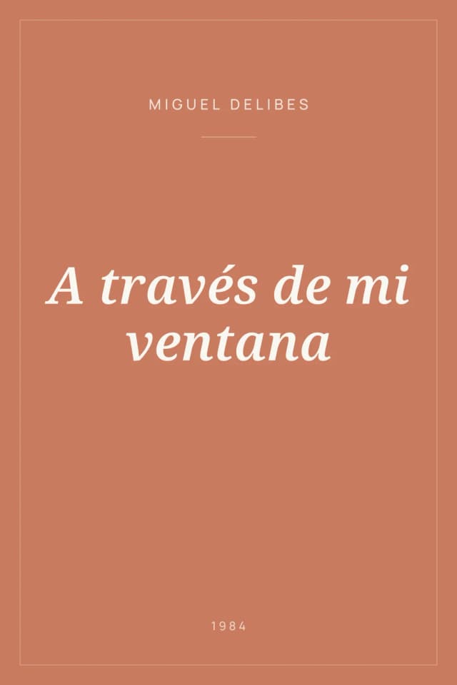 Portada de A través de mi ventana
