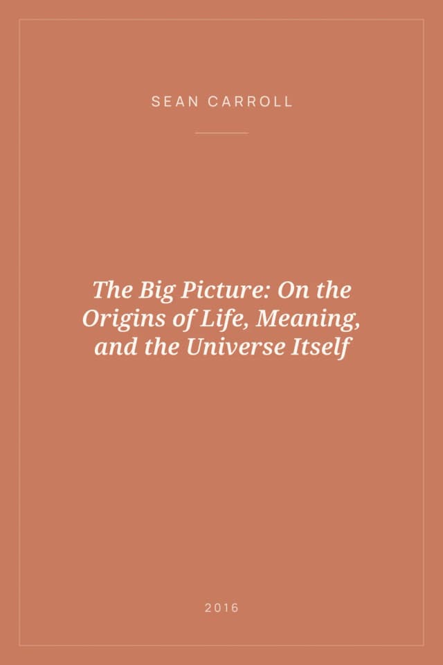 Portada de The Big Picture: On the Origins of Life, Meaning, and the Universe Itself