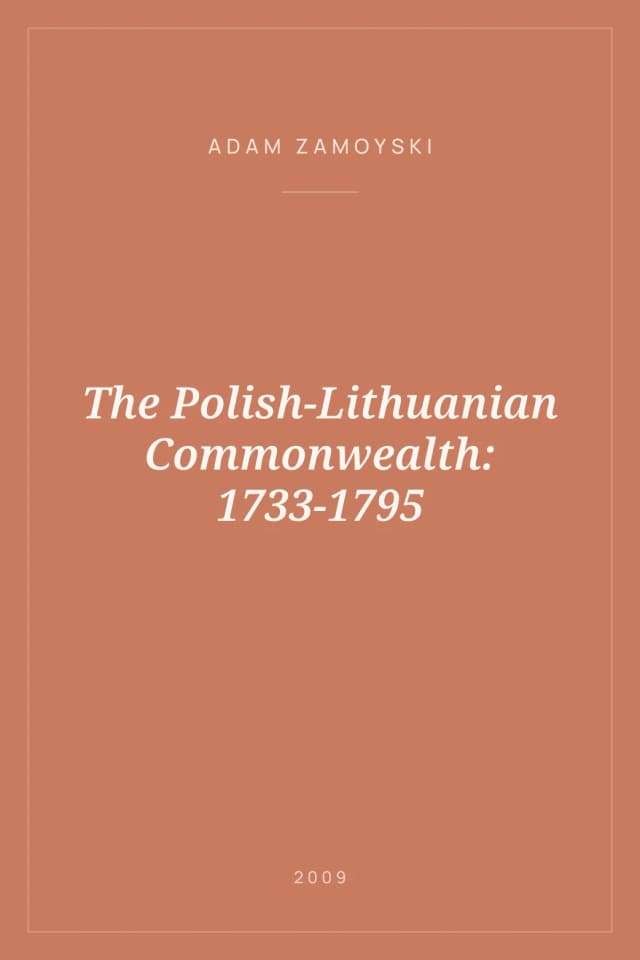 Portada de The Polish-Lithuanian Commonwealth: 1733-1795