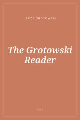 Portada de The Grotowski Reader