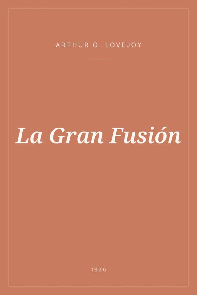 Portada de La Gran Fusión