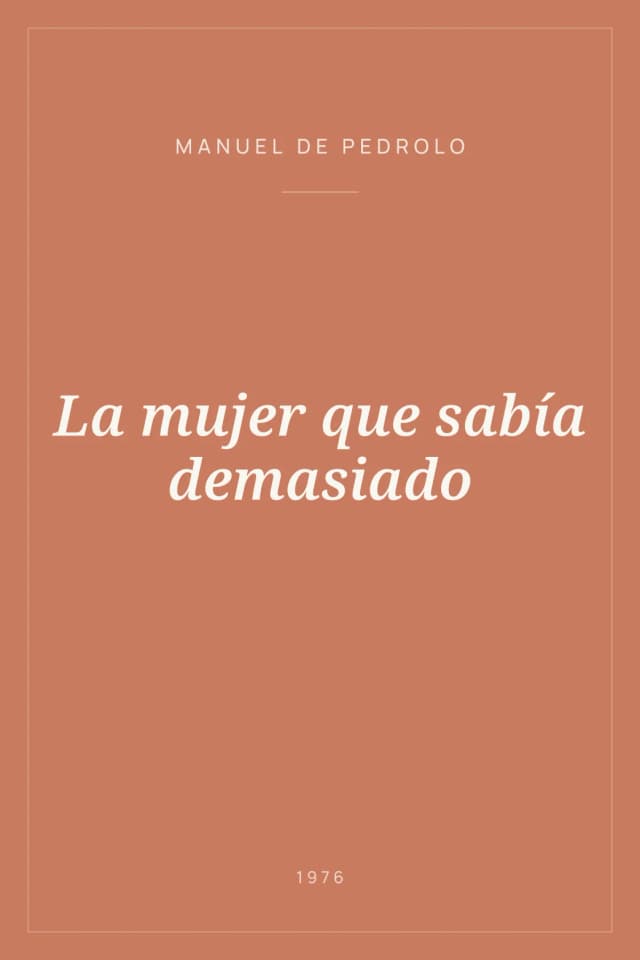 Portada de La mujer que sabía demasiado