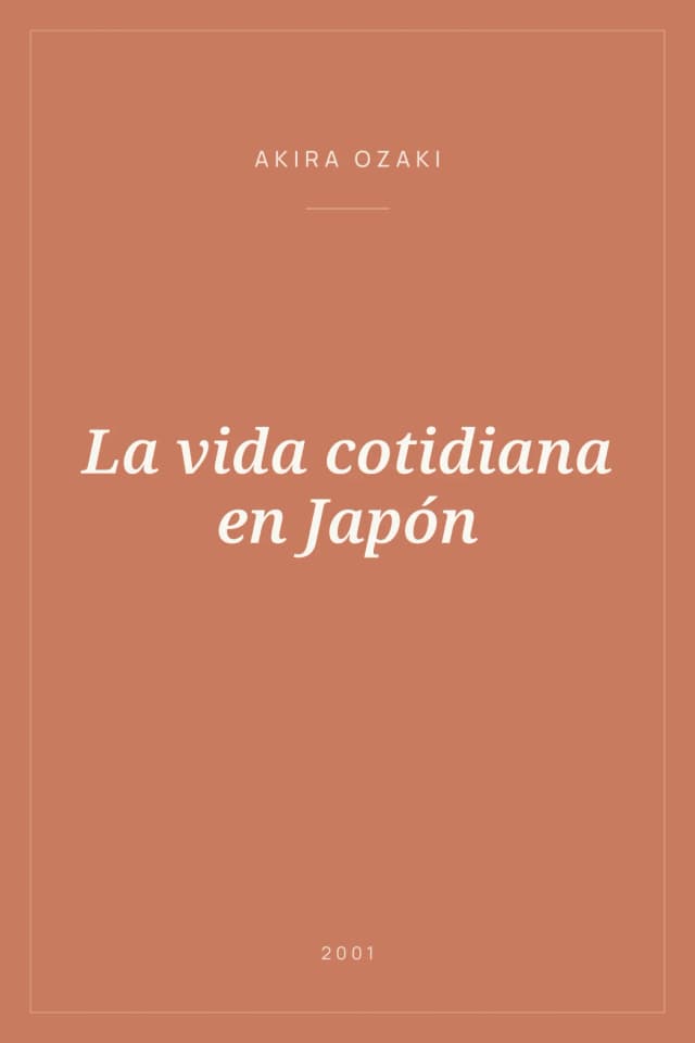 Portada de La vida cotidiana en Japón
