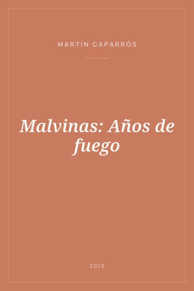 Portada de Malvinas: Años de fuego