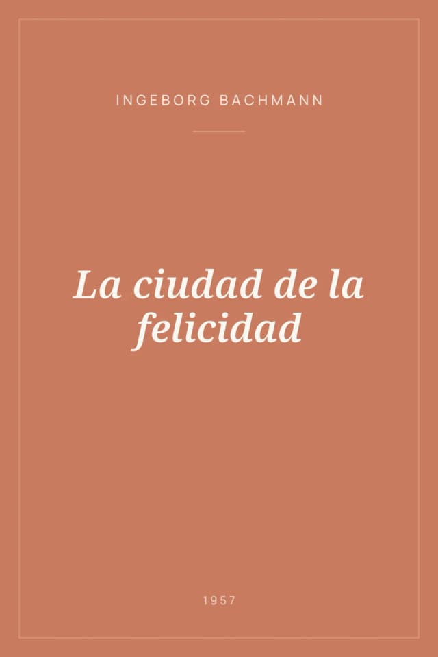 Portada de La ciudad de la felicidad