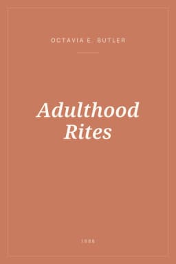 Portada de Adulthood Rites