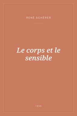 Portada de Le corps et le sensible