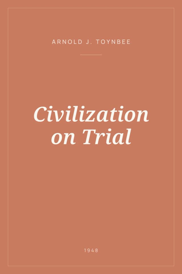 Portada de Civilization on Trial