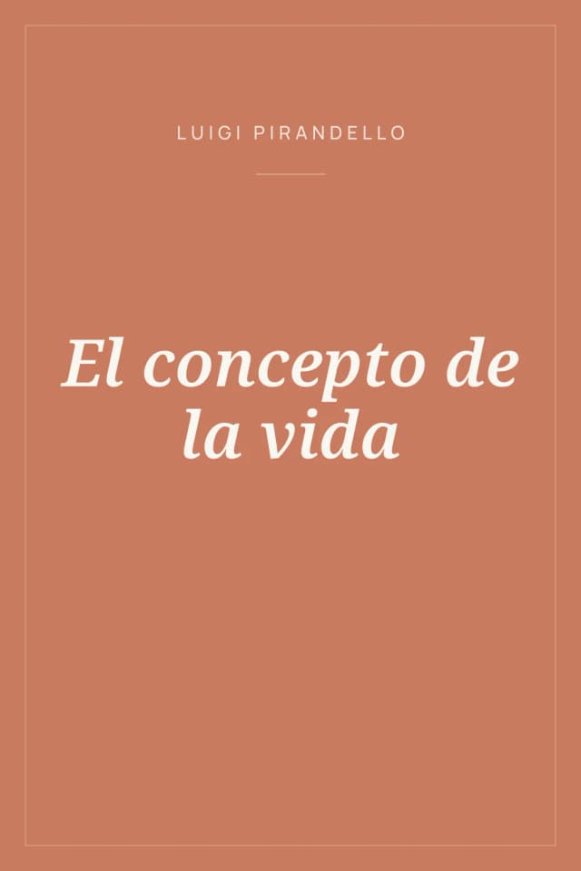 Portada de El concepto de la vida