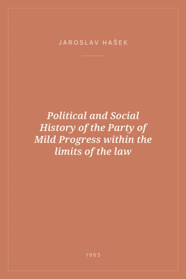 Portada de Political and Social History of the Party of Mild Progress within the limits of the law