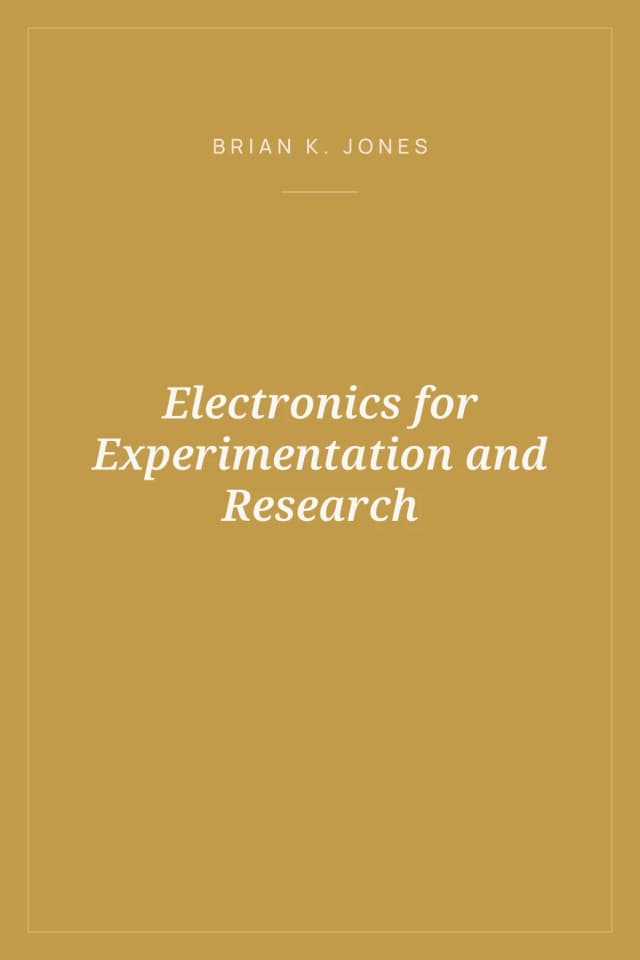 Portada de Electronics for Experimentation and Research