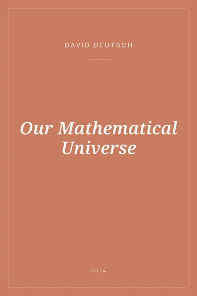 Portada de Our Mathematical Universe