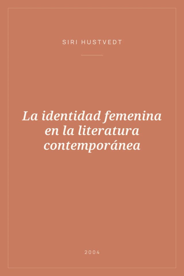 Portada de La identidad femenina en la literatura contemporánea