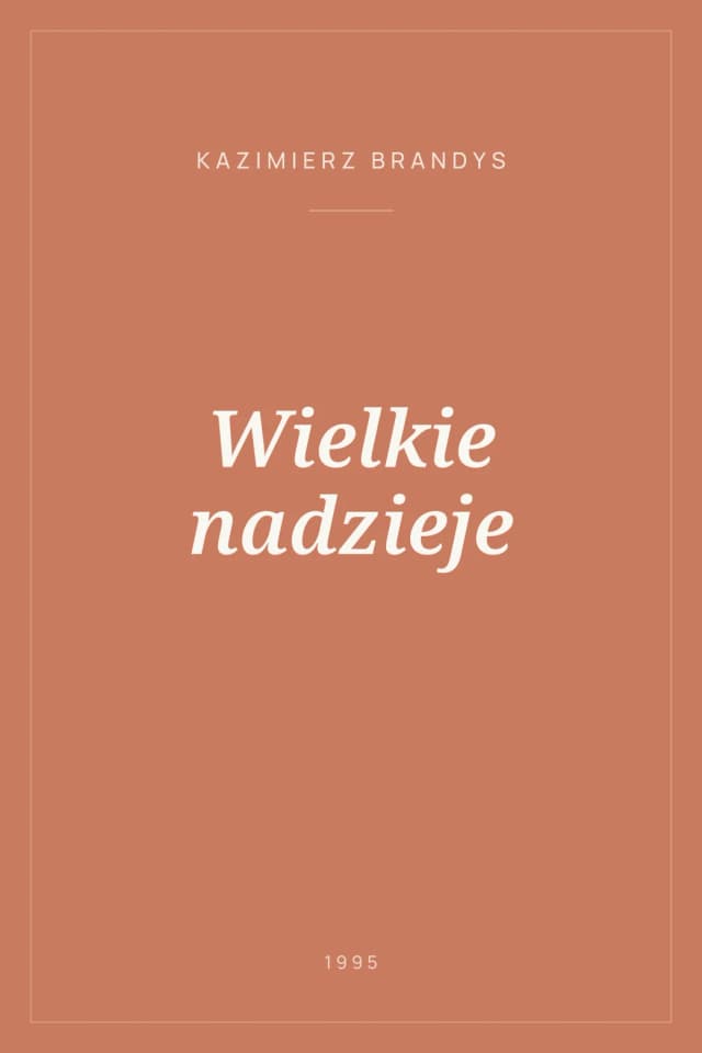 Portada de Wielkie nadzieje