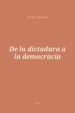 Portada de De la dictadura a la democracia