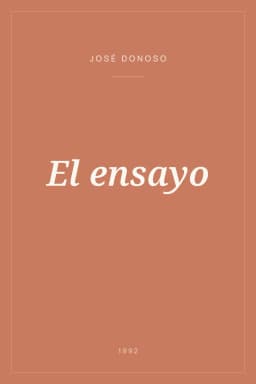 Portada de El ensayo