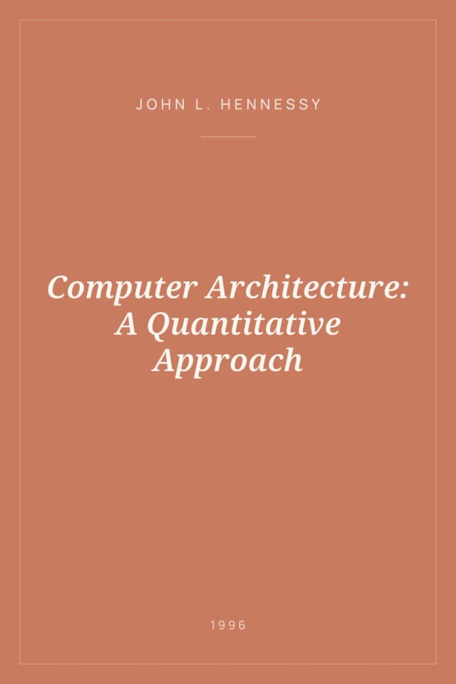 Portada de Computer Architecture: A Quantitative Approach