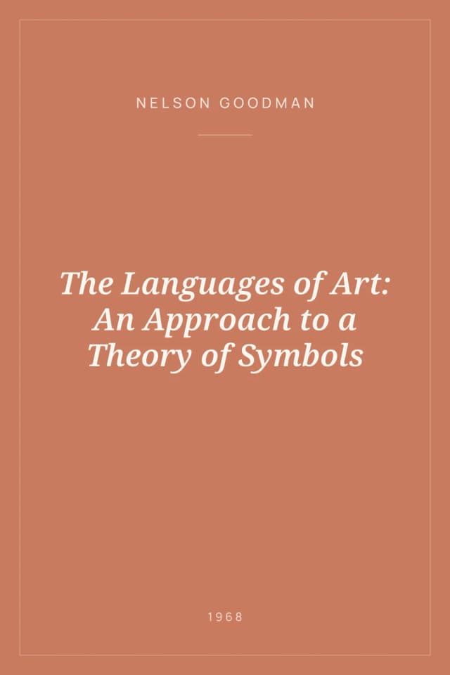 Portada de The Languages of Art: An Approach to a Theory of Symbols