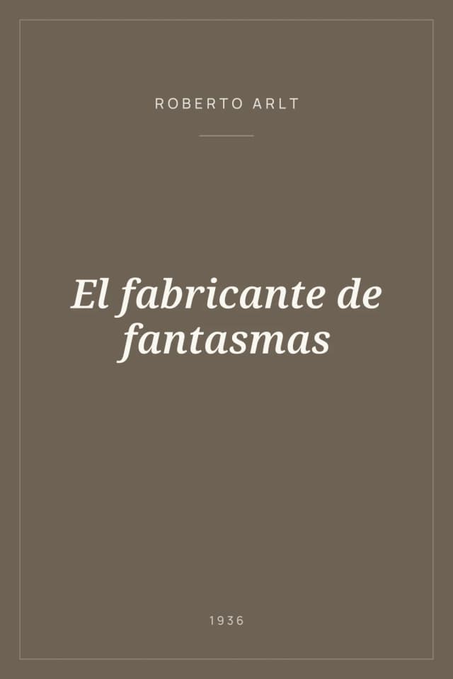 Portada de El fabricante de fantasmas