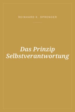 Portada de Das Prinzip Selbstverantwortung