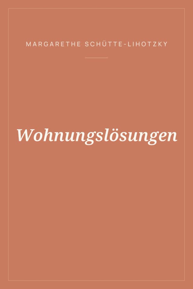 Portada de Wohnungslösungen