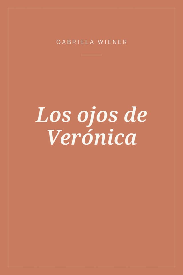 Portada de Los ojos de Verónica