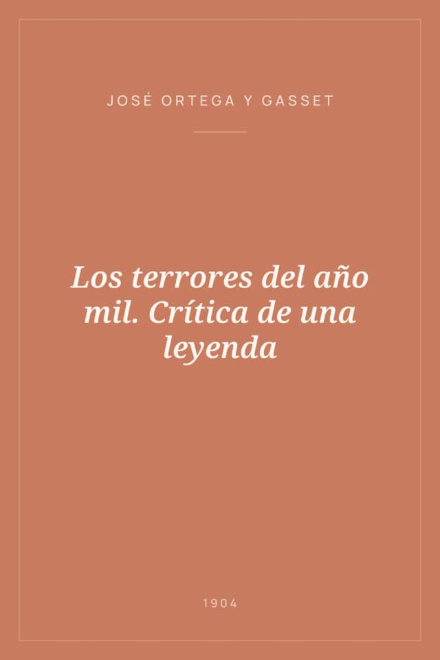 Portada de Los terrores del año mil. Crítica de una leyenda