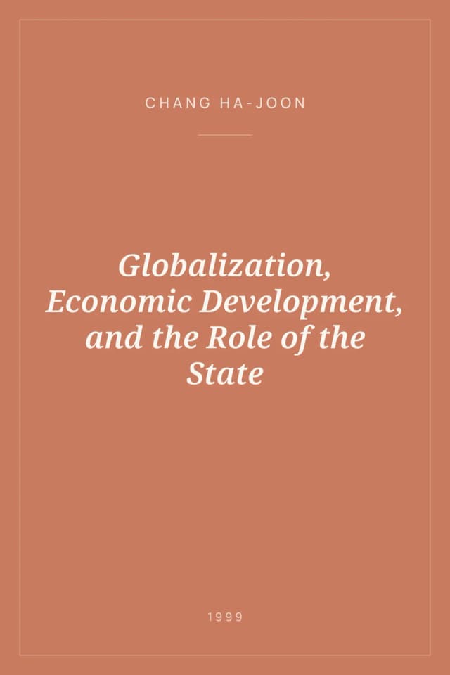 Portada de Globalization, Economic Development, and the Role of the State