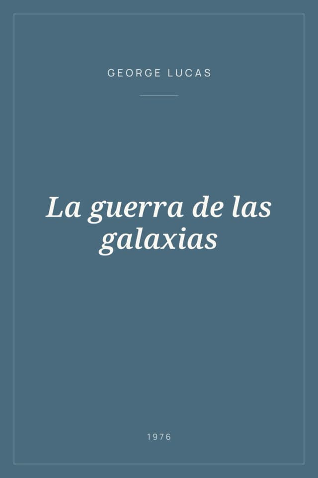 Portada de La guerra de las galaxias