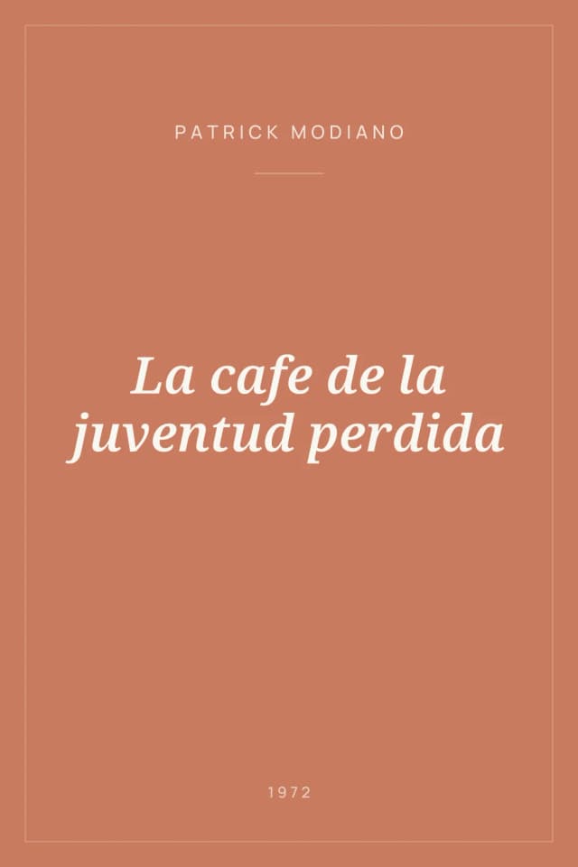 Portada de La cafe de la juventud perdida