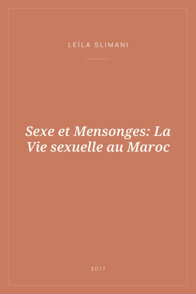 Portada de Sexe et Mensonges: La Vie sexuelle au Maroc