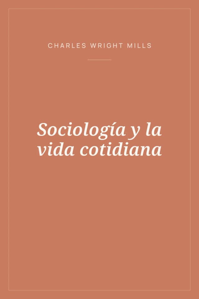 Portada de Sociología y la vida cotidiana