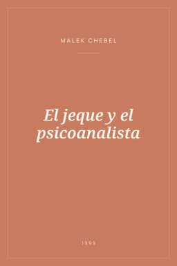 Portada de El jeque y el psicoanalista