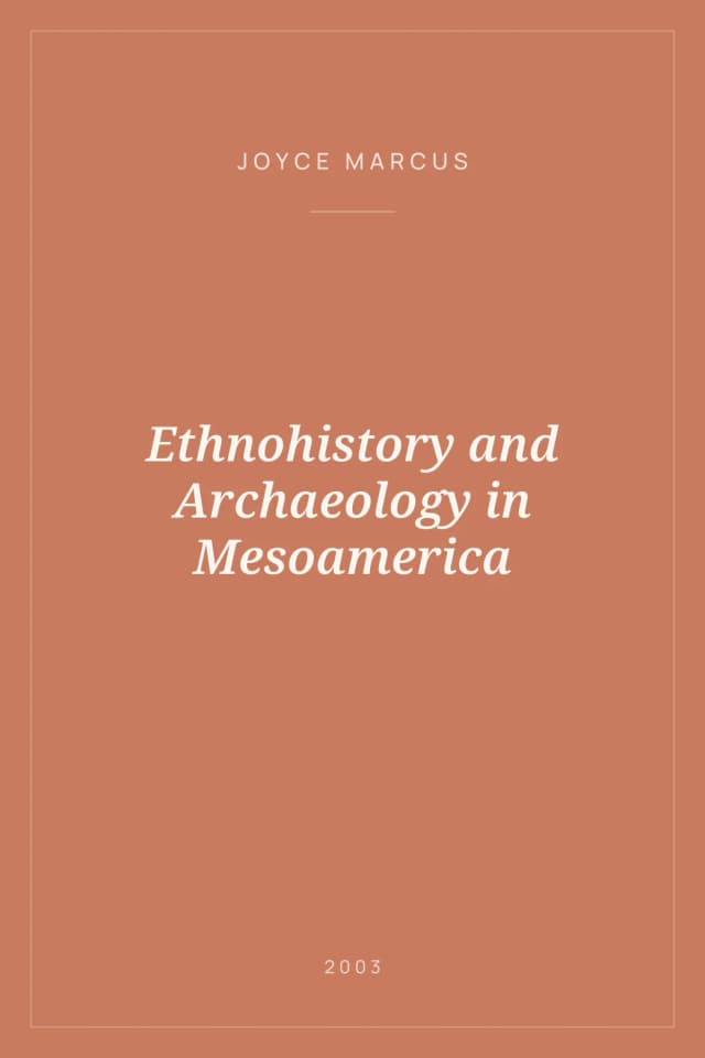 Portada de Ethnohistory and Archaeology in Mesoamerica