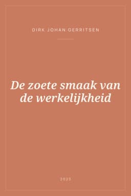 Portada de De zoete smaak van de werkelijkheid