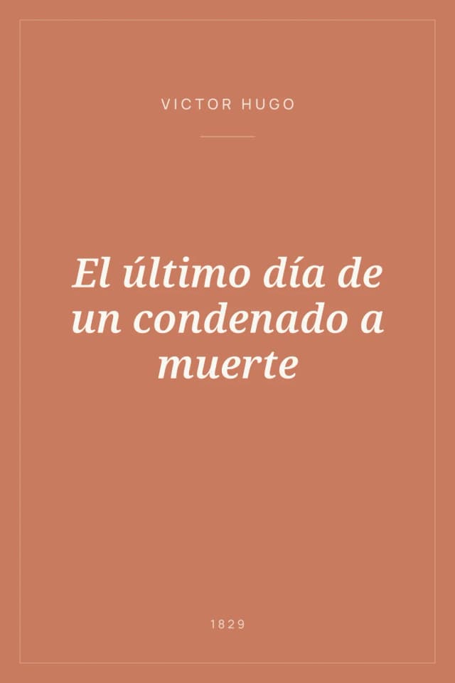 Portada de El último día de un condenado a muerte