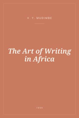 Portada de The Art of Writing in Africa