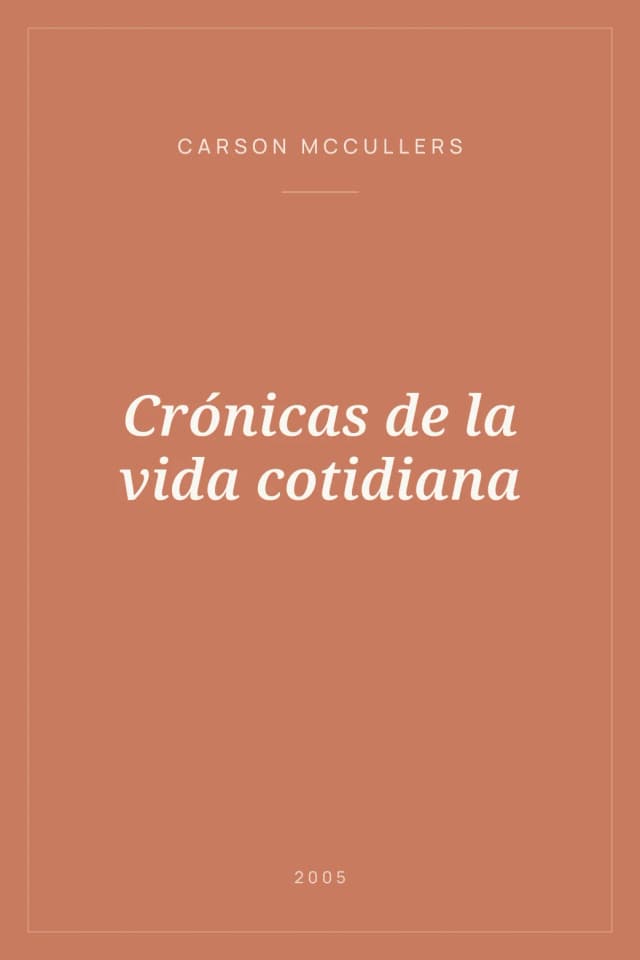 Portada de Crónicas de la vida cotidiana