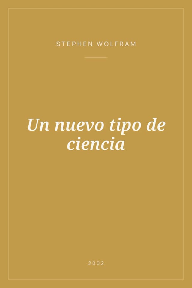 Portada de Un nuevo tipo de ciencia