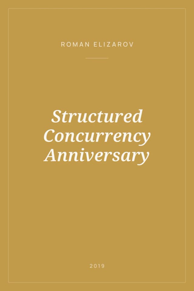 Portada de Structured Concurrency Anniversary