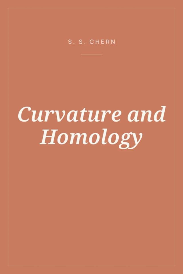 Portada de Curvature and Homology