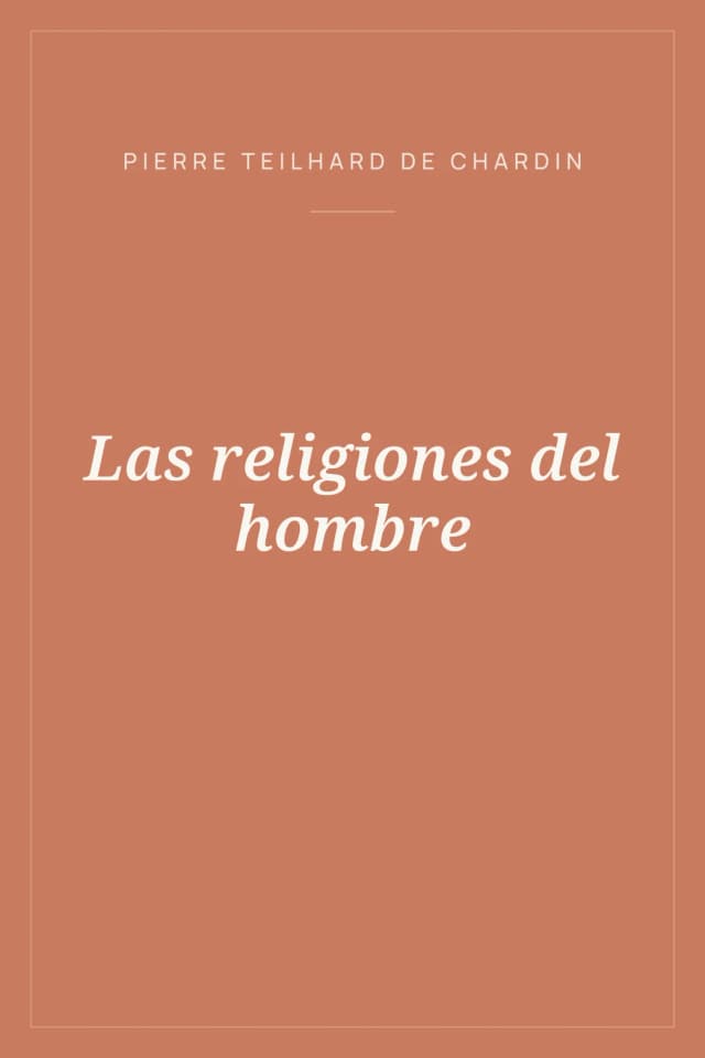 Portada de Las religiones del hombre