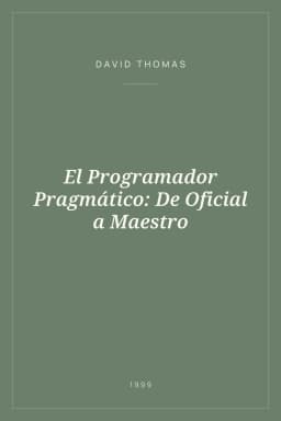 Portada de El Programador Pragmático: De Oficial a Maestro