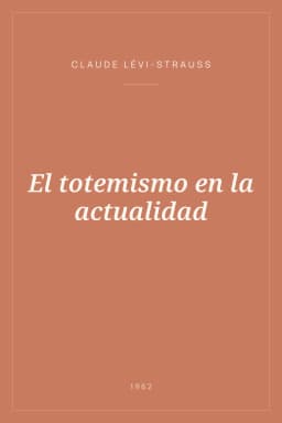 Portada de El totemismo en la actualidad